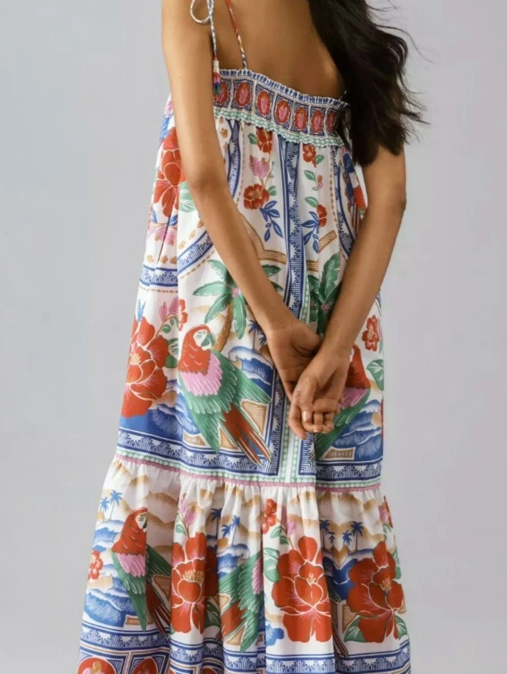 Farm Rio Flowers Beach Midi Dress - Picture 6 of 9